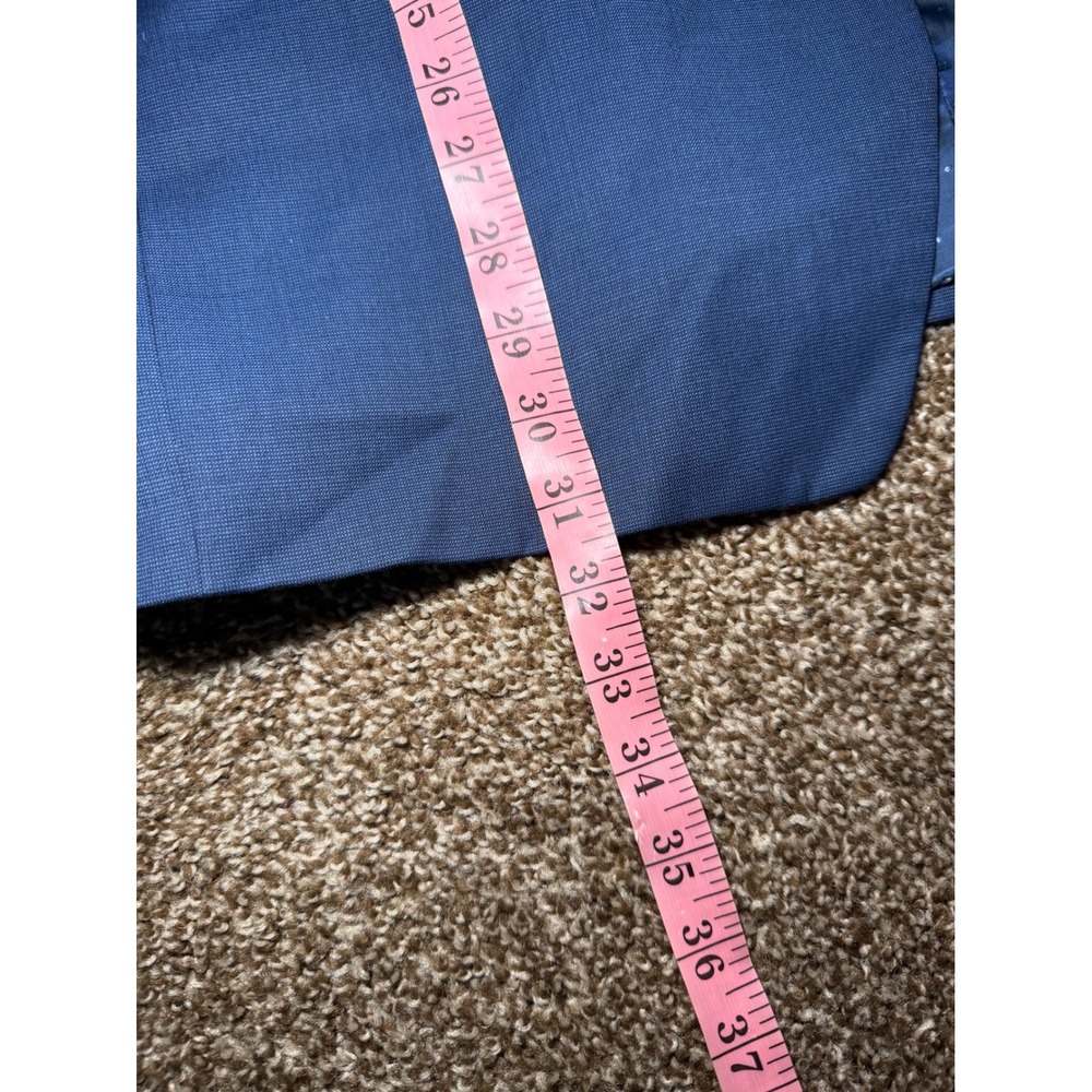 Michael Strahan Collection Men Navy Wool‎ Blend Suit Blazer Jacket 42L Business - Picture 6 of 9